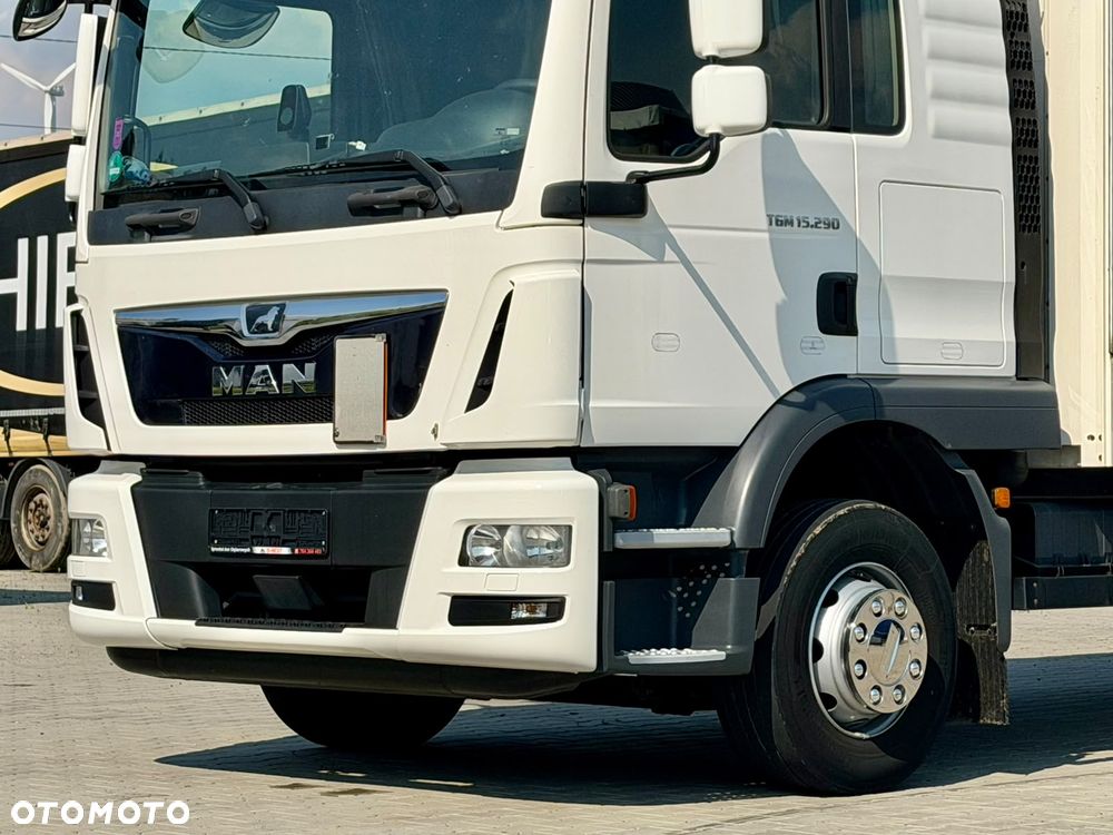 MAN TGM 15.290 / BURTO - FIRANKA / WINDA / 370 TYŚ KM / ŁADOWNOŚĆ 8 120 KG / 1 REJ. 2019 ROK / 18 EUROPALET / ZSUWANY DACH / SPROWADZONY / SYPIALKA / EURO 6 - 10