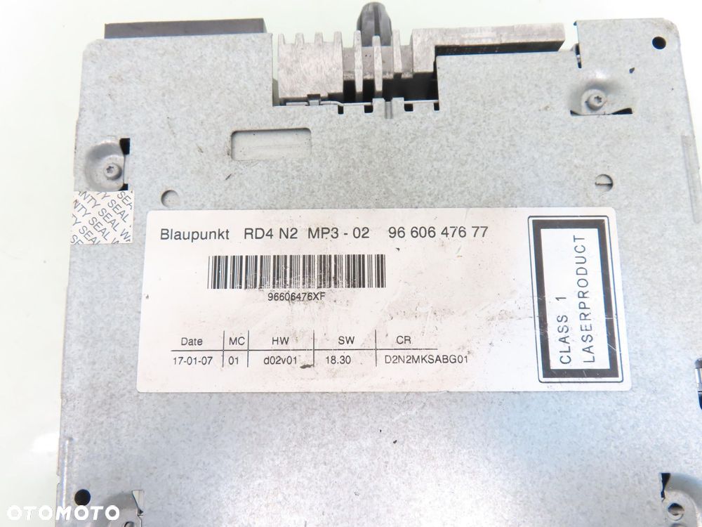 RADIO PEUGEOT 407 SW (6E_) 9660647677 - 5