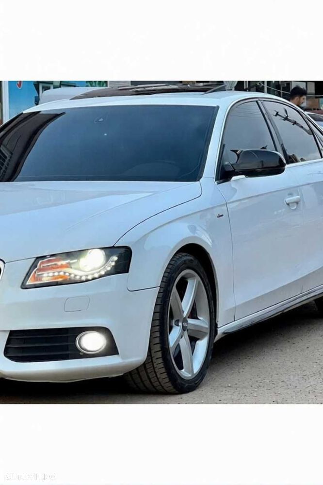 Set Capace Oglinzi Oglinda Batman Audi A4 B8 2009-2015, M Style, Negru Lucios - 3