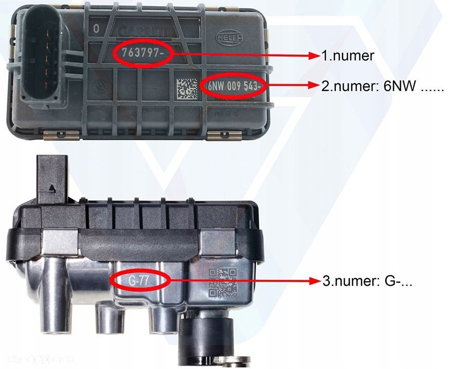 Nastawnik sterownik G-17, 6NW009550, 767649 turbiny PORSCHE Cayenne / AUDI Q7 / VW Touareg - 4.2 - 7