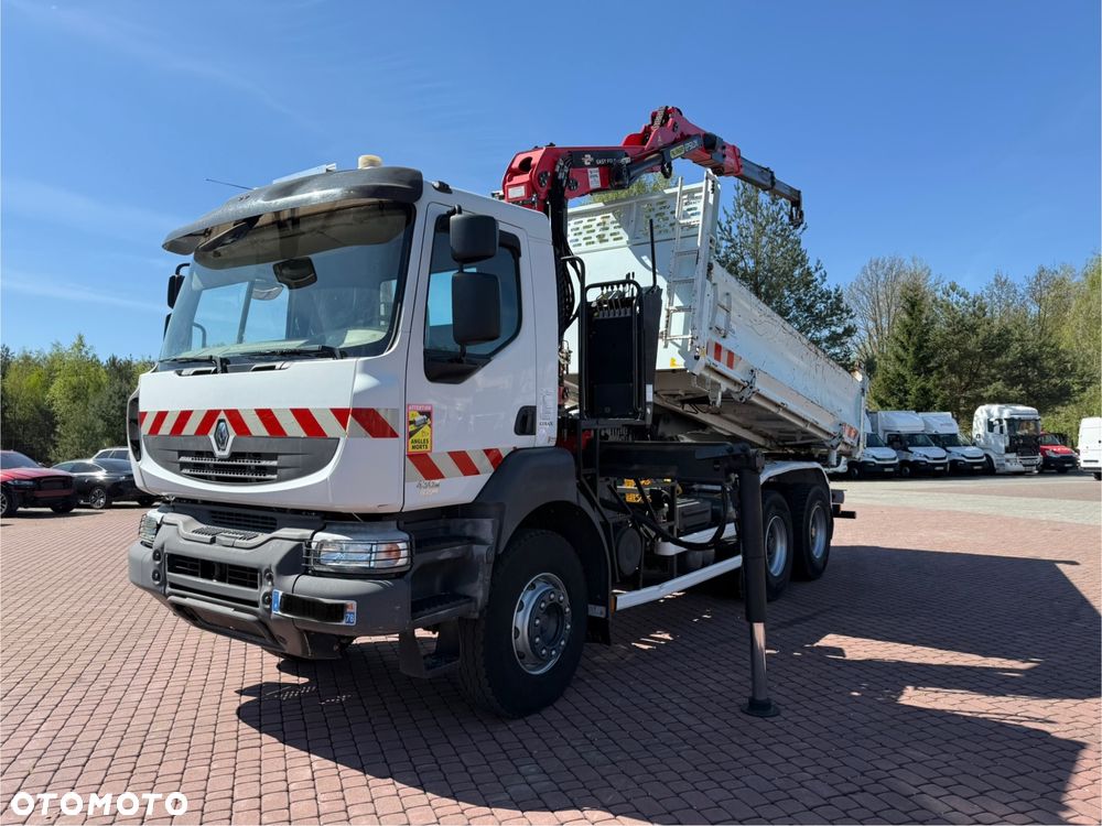 Renault KREAX 430 EEV* 6x4* HDS PALFINGER EPSILON Q150Z* BI-BENNE+HYDROBURTA* TYLKO 111.000 KM* KOŁA 80%* Z FRANCJI - 2