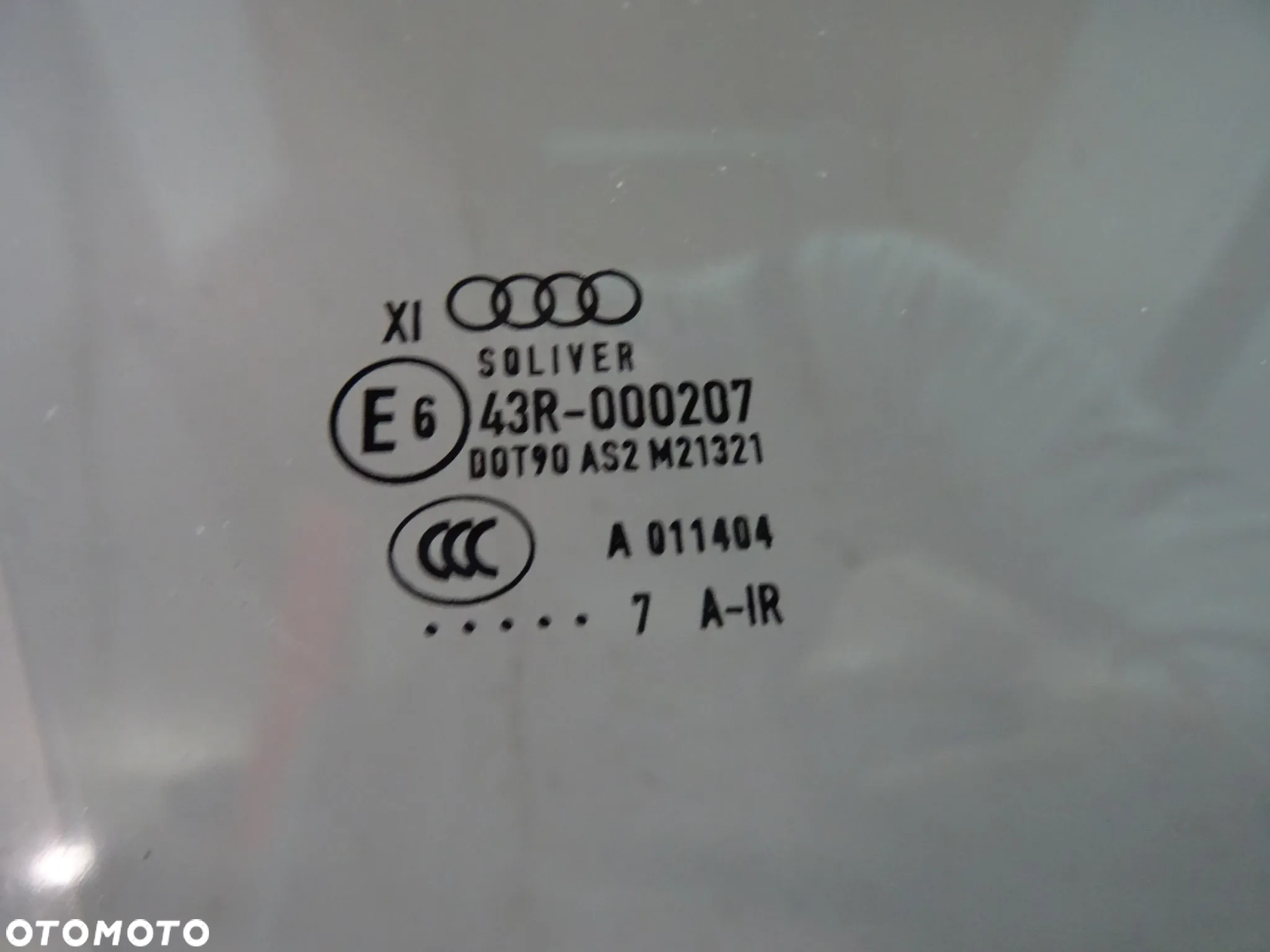 4G0845022A 4G0845021A szyba prawa lewa przod Zielona Podwojna Audi A6 C7 LIFT czesci - 5
