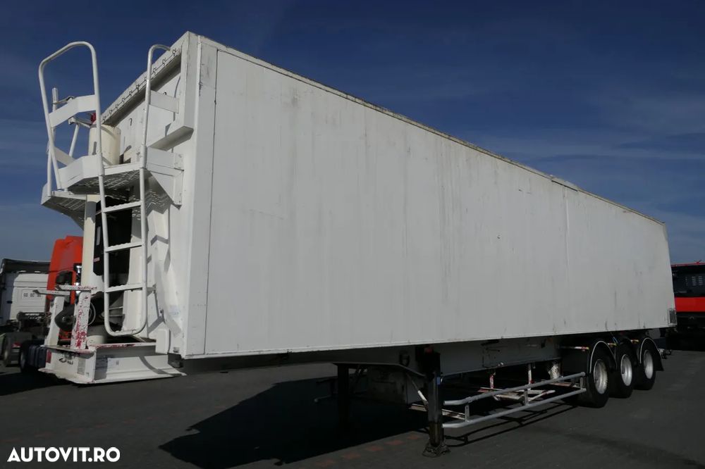 Benalu CAMION BASCULANTE ALUMINIU / 75 M3 / UȘĂ clapete / AXIE ELEVABILĂ - 3