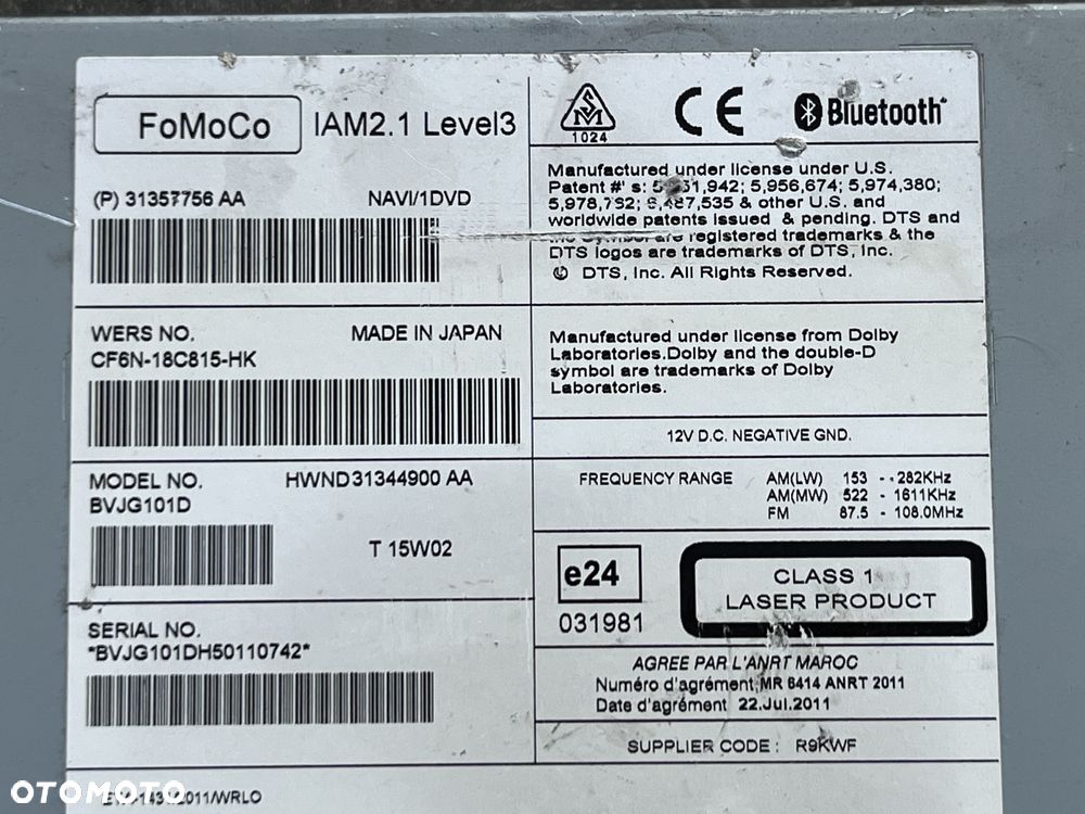 Radio  Jaguar XF250 - 5