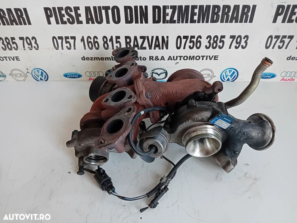 Turbo Turbina Bi-Turbo Volvo S90 V90 XC90 XC60 S60 V70 2.0 D Euro 6 Cod 31459962 31491217 31361655 - 4