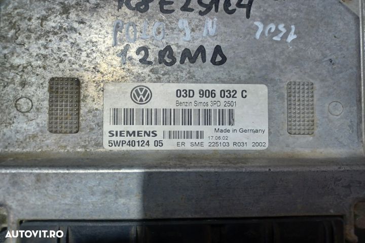 Calculator motor ECU 03D906032C 5WP4012405 - 1.2 BMD 03D906032C 5WP40 - 3
