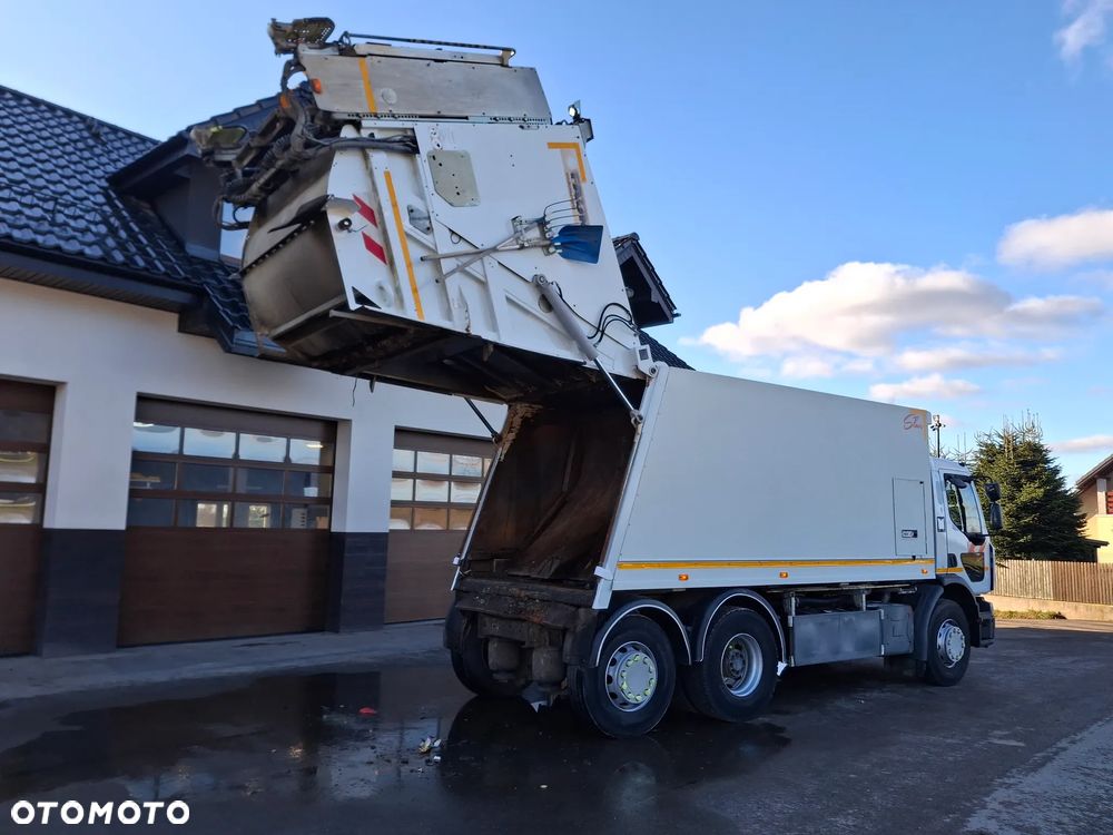 Renault D26 Śmieciarka FAUN Environnement VR5 LEV Euro 6 2014r 3 Osie Segregacja Odpady - 19