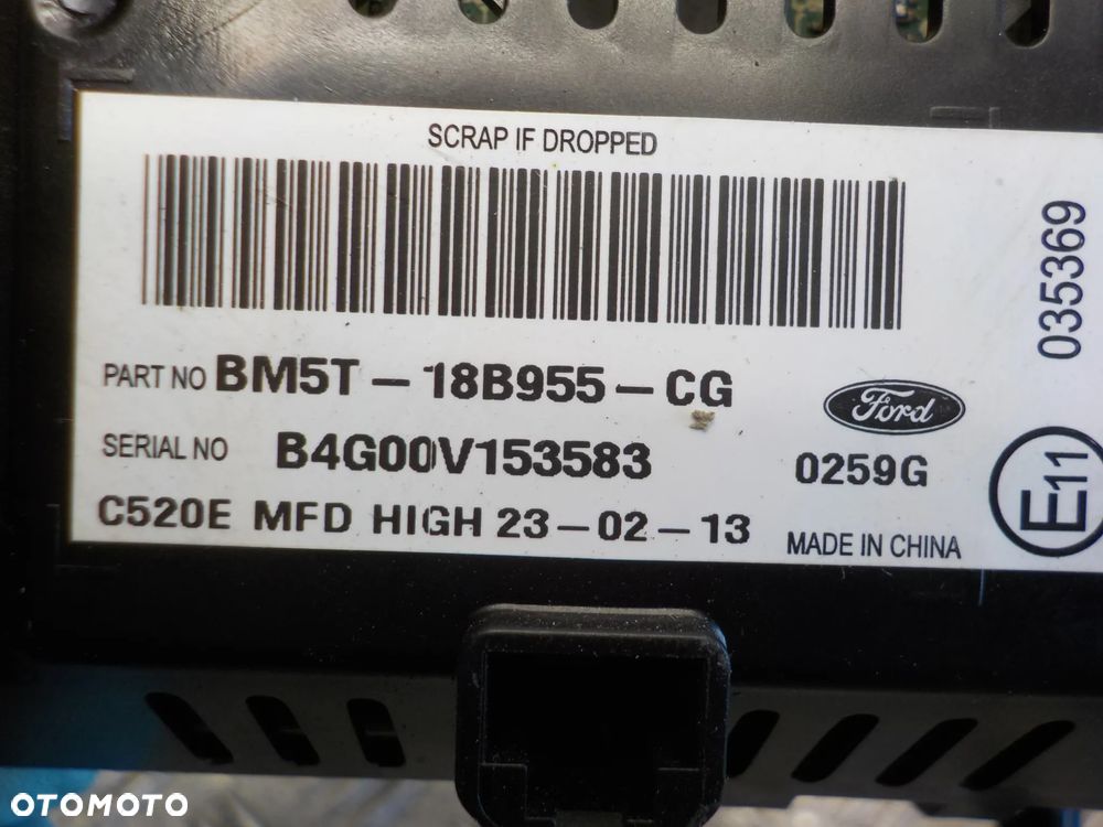 FORD KUGA MK2 EKRAN WYŚWIETLACZ RADIA NAWIGACJI BM5T-18B955-CG - 3