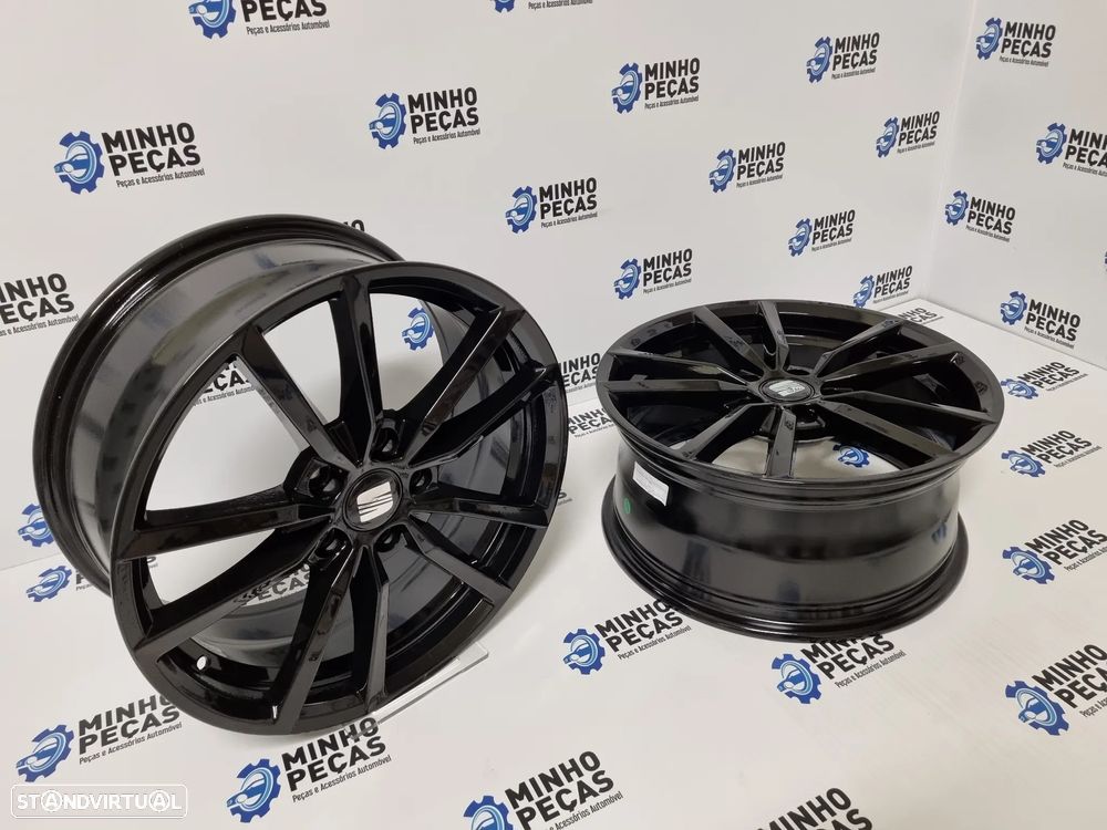 Jantes Seat Leon em 17 Preto Brilho (5x112) - 6