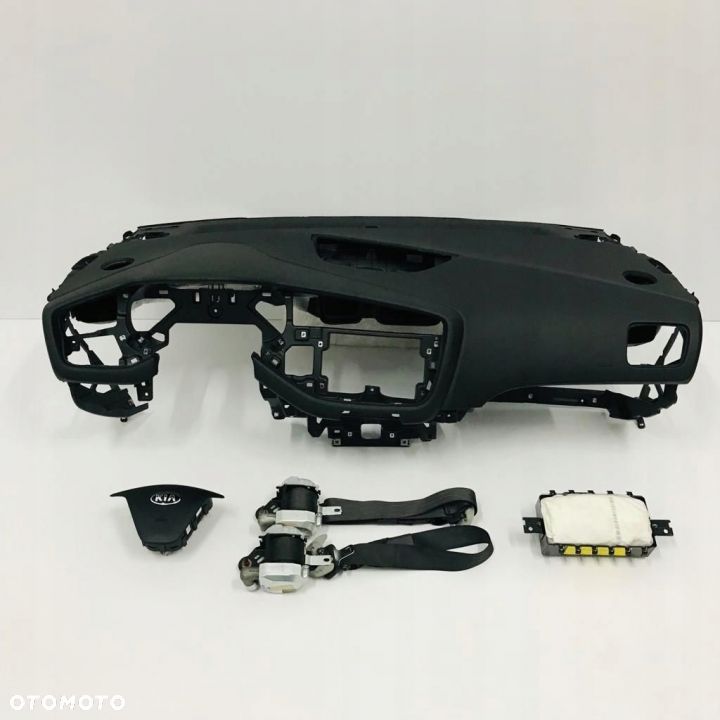 KIA CEED DESKA ROZDZIELCZA KONSOLA KOKPIT PULPIT PODUSZKI AIRBAG AIR BAG PASY KIT SET - 1