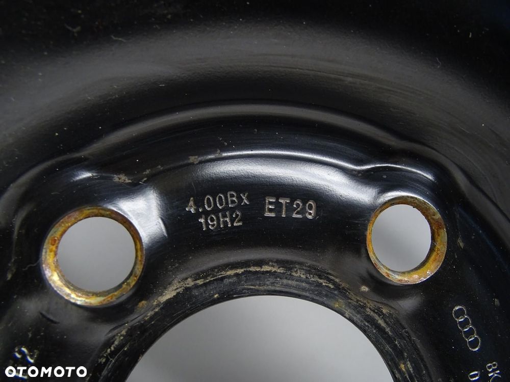KOŁO DOJAZDOWE ZAPASOWE 125/70R19 5X112 ET29 8K0601027D AUDI A4 B8 A5 8T - 7