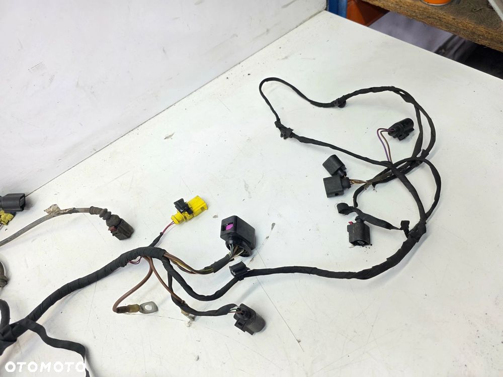 WIĄZKA PRZEWODY PODŁUŻNICY FARTUCHA XENON ABS AUDI Q7 4M LEWY PRZÓD - 7