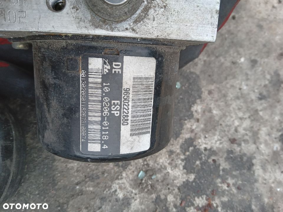 Peugeot 206 pompa sterownik abs 9650222880 - 2