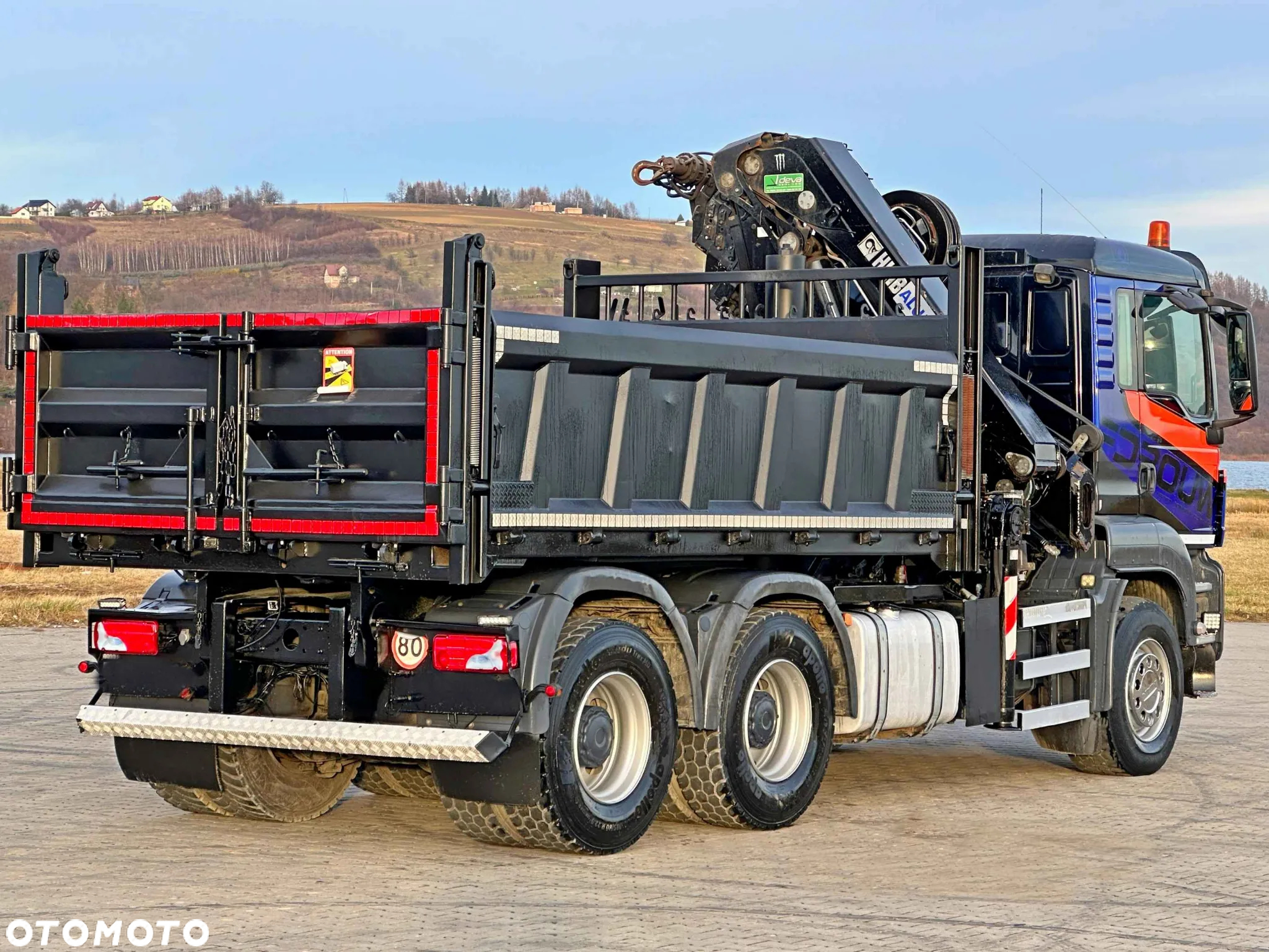 MAN TGS 33.480 * WYWROTKA 4,20 m * HIAB 288 EP - 4 HIDUO + PILOT / 6x4 - 7