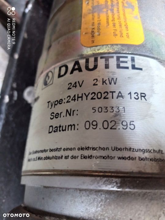 SILNIK ELEKTRYCZNY POMPA WINDY DAUTEL 2KW 24V - 2