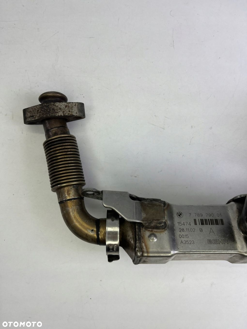 BMW E46 E60 E65 3.0D M57N CHŁODNICZKA SPALIN EGR RURA TERMOSTAT 7789790 ORG - 3