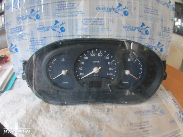 Quadrante 7700313173 RENAULT  KANGOO FASE 1 1998 1.9D 65CV 4P AZUL KM/H DIGITAL Danificado - 1