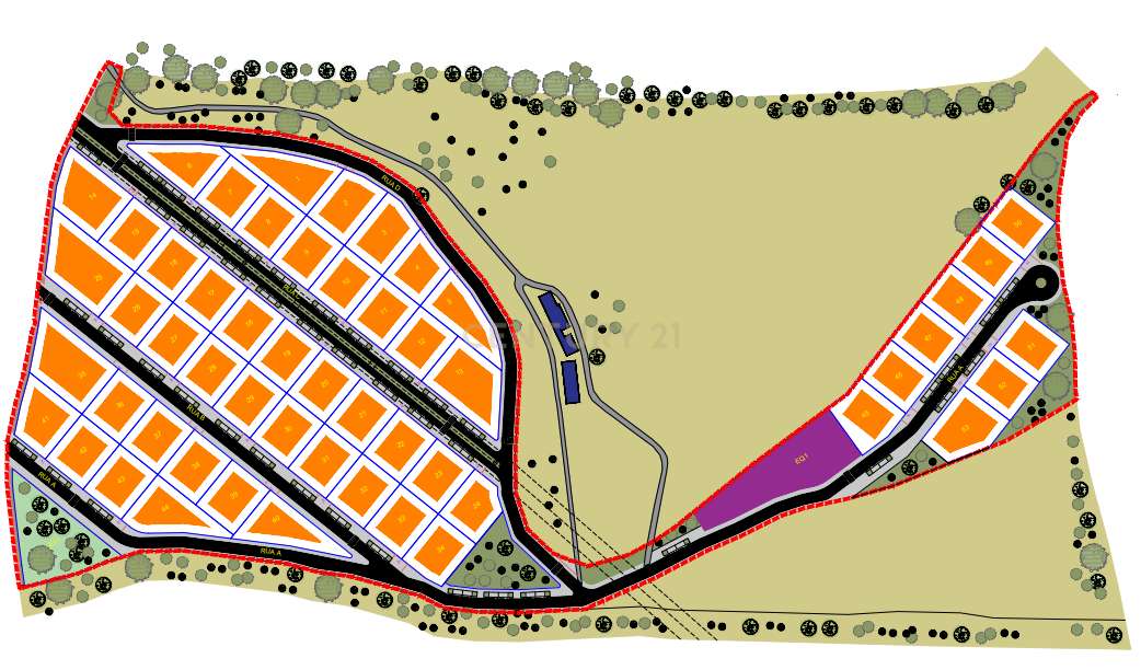Terreno de 10 ha para Loteamento de 53 moradias unifamiliares - Grande imagem: 2/5