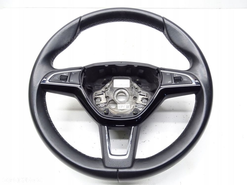 KIEROWNICA SKÓRA MULTI MULTIFUNKCJA SKODA OCTAVIA III 3V0419091L - 1