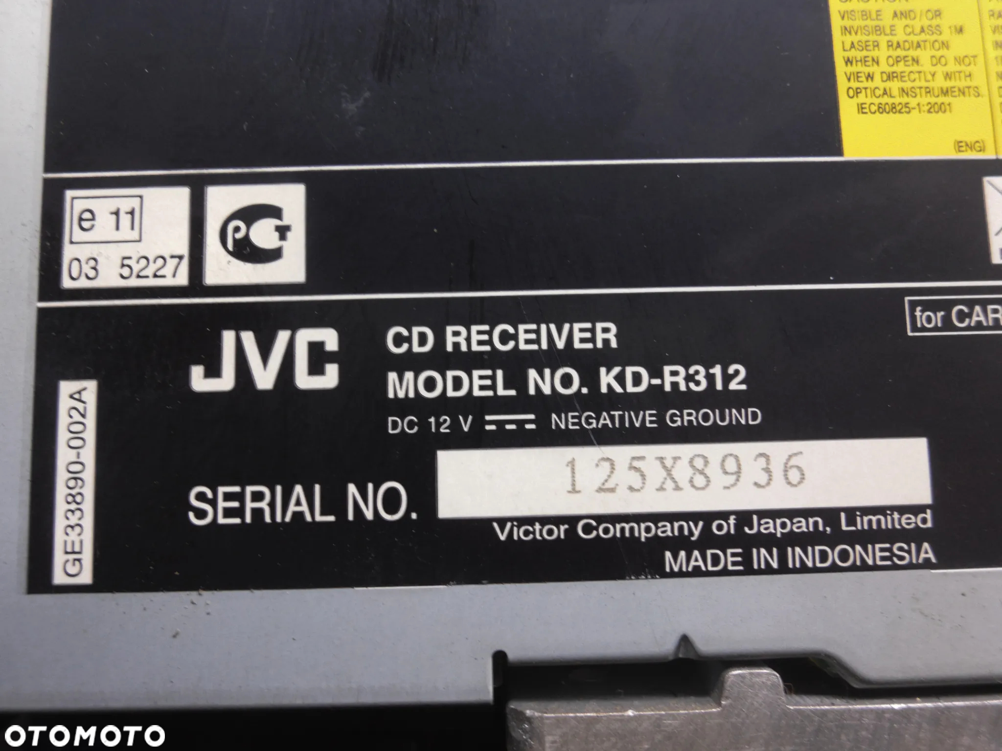 Radioodtwarzacz CD-mp3 JVC KD-R312 - 3