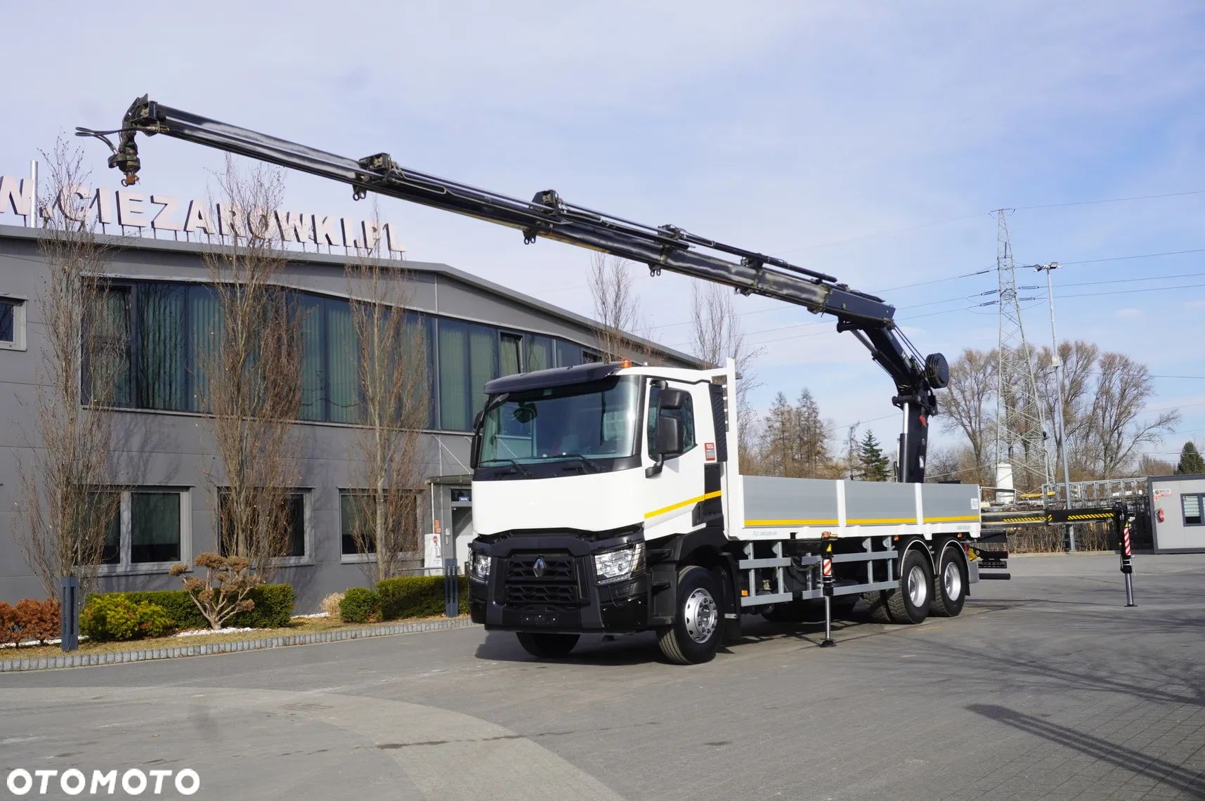 Renault C430 / Dźwig HIAB 244 EP-5 HIDUO 8400 kg 15 m / Platforma z kłonicami - 1