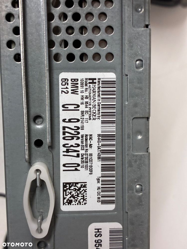 BMW 3 RADIO NAVI NAWIGACJA WYŚWIETLACZ 9211970 922634701 - 7