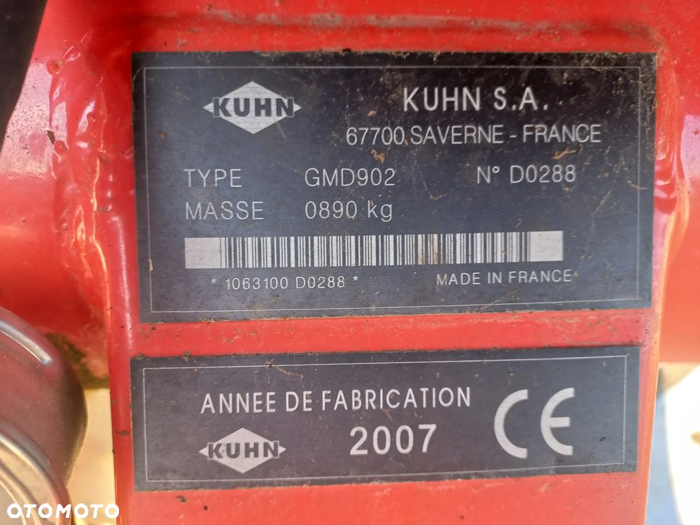 Kosiarka KUHN gmd 902, lift control,702,802,dysk,koło zębate,przekładnia kątowa,moduł,listwa,siłownik,rama,bęben,krzyżak,ślizg. - 5