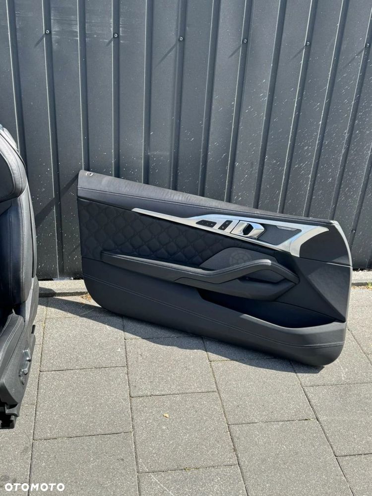 FOTELE TAPICERKA BMW M8 F92 G15 SPORTOWE MPAKIET SKÓRA MERYNOS CZARNA - 9