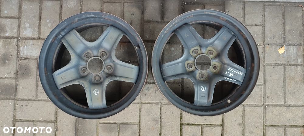 FELGI STRUKTURALNE 5x110 6.5Jx16 CALI ET 39 OPEL ZAFIRA MERIVA 2 SZTUKI PARA - 1