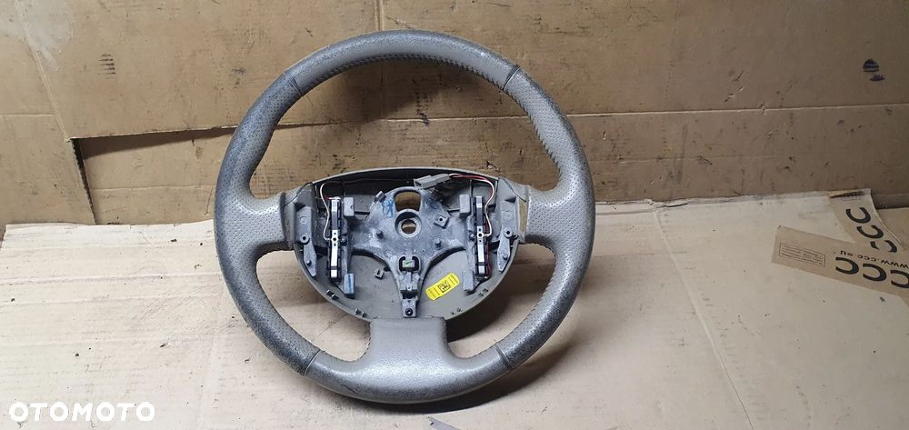 Kierownica jasna skóra oryginał Renault Scenic II 8200106306 8200282593 - 4