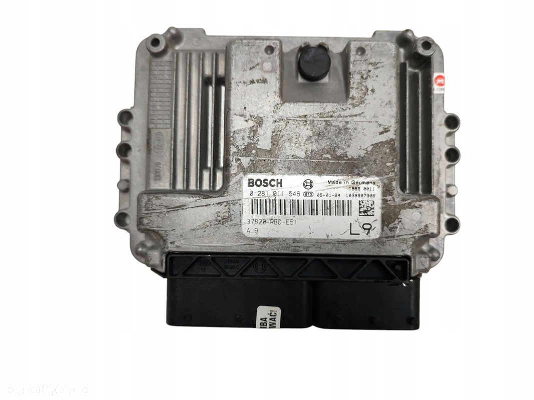 KOMPUTER STEROWNIK SILNIKA HONDA ACCORD VII 2.2 I-CTDI 140KM 37820-RBD-E51 - 1