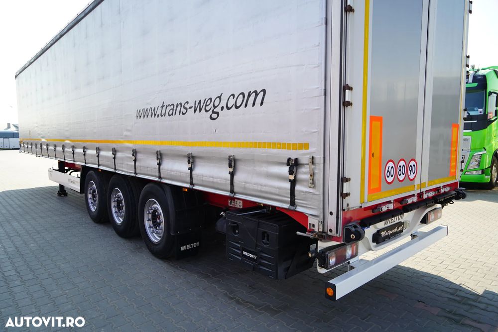 Wielton CORTINĂ STANDARD / REMORCA DIN OȚEL - 9 M / AXĂ RIDICATĂ / SAF / - 11