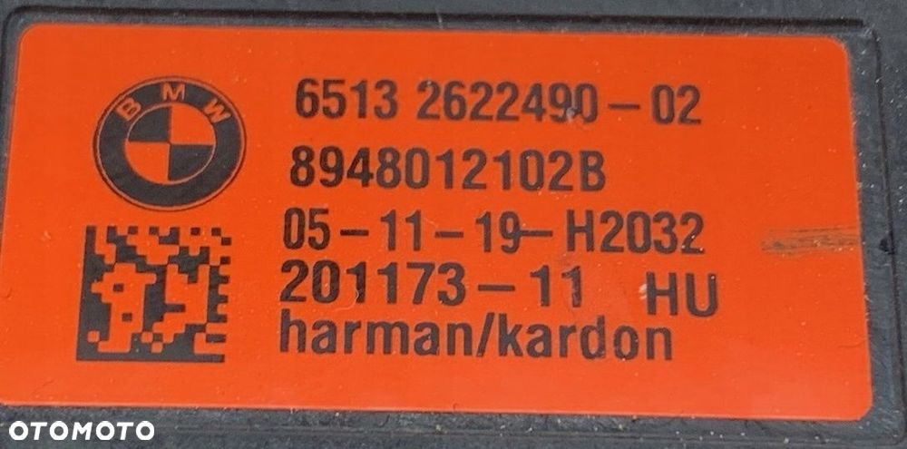 BMW 3 G20 G21 GŁOŚNIK HARMAN KARDON PRAWY 2622490 - 9