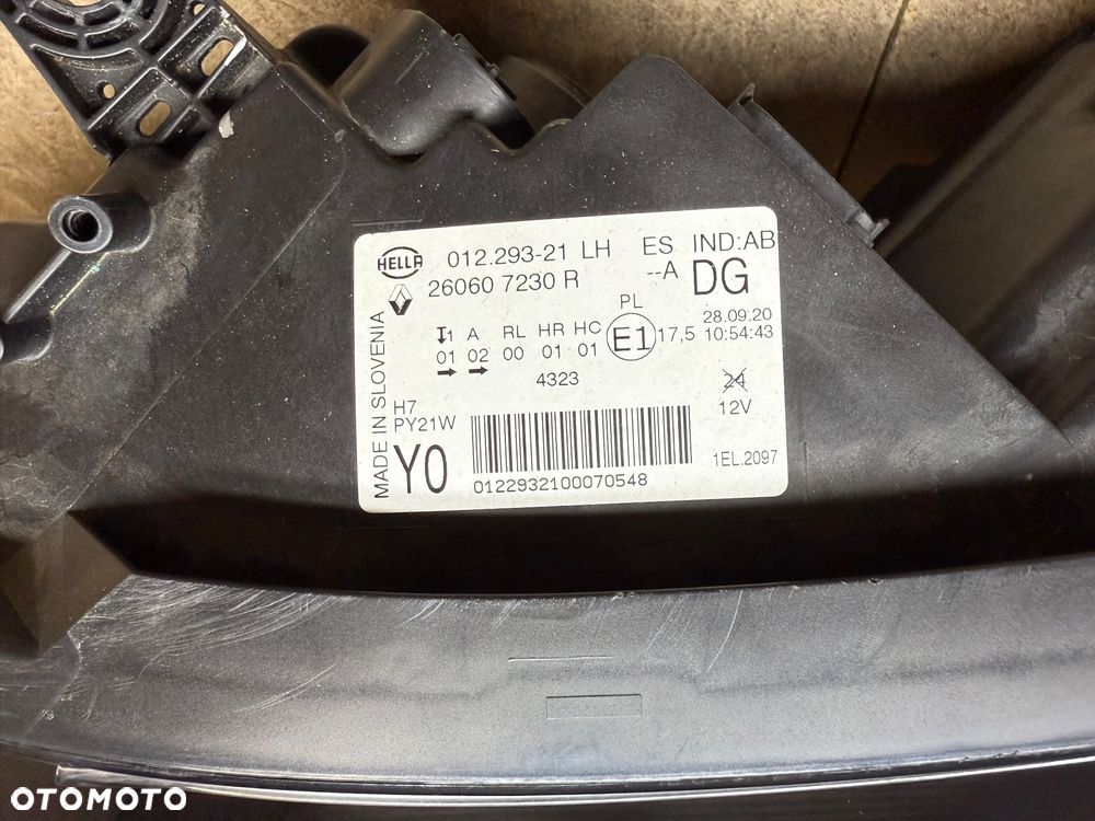 LAMPA LEWA PRZÓD RENAULT SCENIC IV SOCZEWKA 260607230R - 10