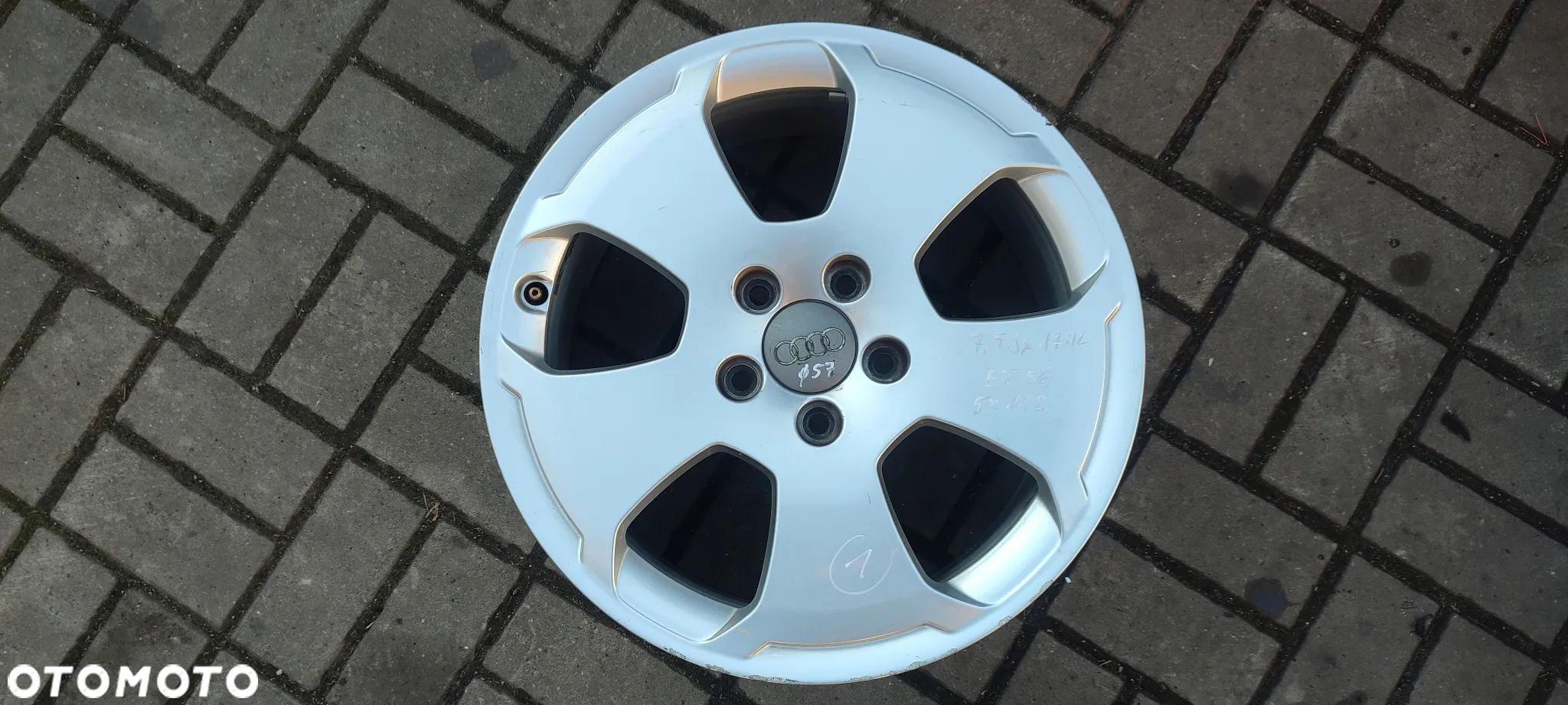 8P0601025C FELGI 5X112 7,5Jx17 CALI ET 56 AUDI A38P A4 VW SEAT SKODA KOMPLET 4 SZTUKI - 2
