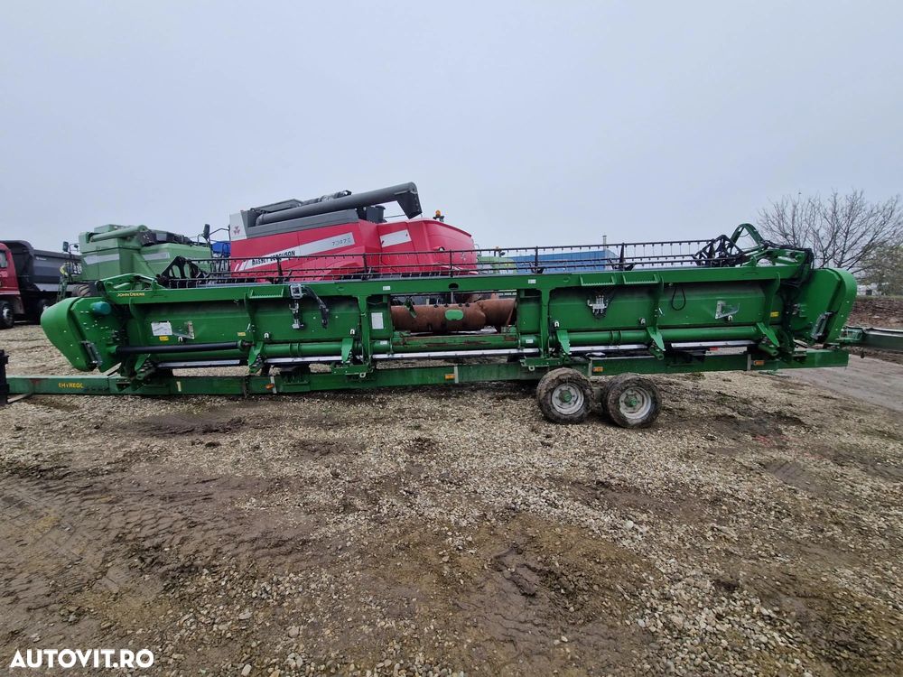 John Deere 630X HEADER PAIOASE si CARUCIOR TRANSPORT  ZURN SWW500-630X - 7