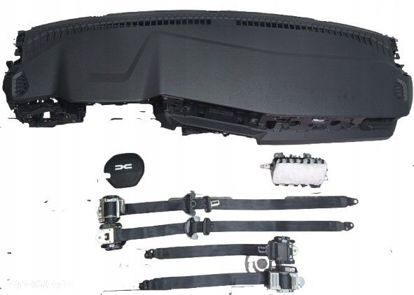 komplet poduszki deska pas pasy dacia duster 3 iii - 1