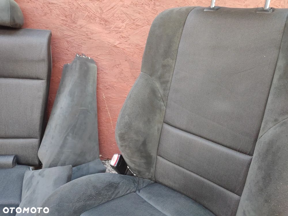 BMW E46 COUPE / M3 ORYGINALNY KOMPLET FOTELI PRZÓD SPORTSIZE / SPORTY + KANAPA TYŁ + BOCZKI EUROPA W WERSJI M-PAKIET ALCANTARA / MATERIAŁOWE ALCANTARA W BARDZO DOBRYM STANIE O NR. 52 10 8 226 419 / 52 20 7 895 608 / 52 20 7 156 167 / 52 10 7 039 640 OEM - 14