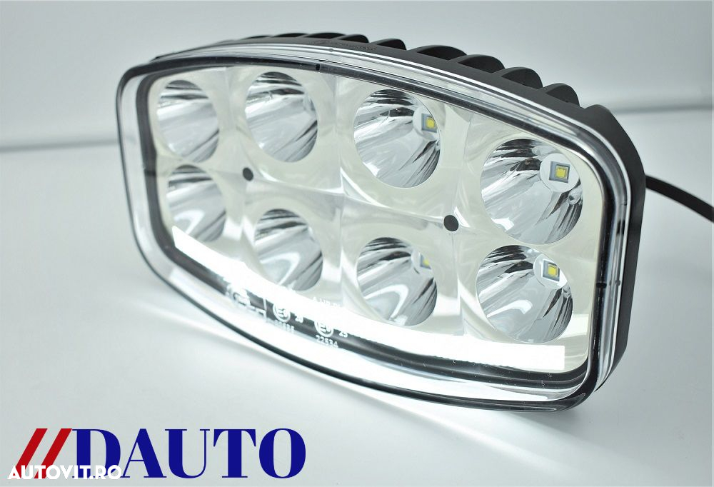 Proiector Full-Led, Pozitie si Faza Lunga Led, 12/24V, Dreptunghiular - Oval, Jumbo - 2