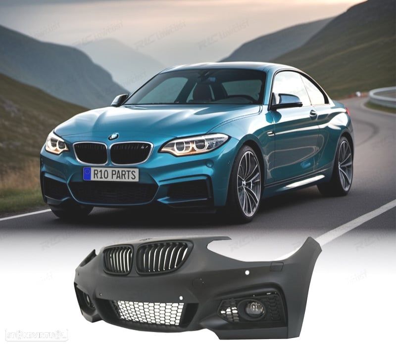 PARACHOQUES FRONTAL BMW F22 F23 LOOK M 14- PDC SRA - 1