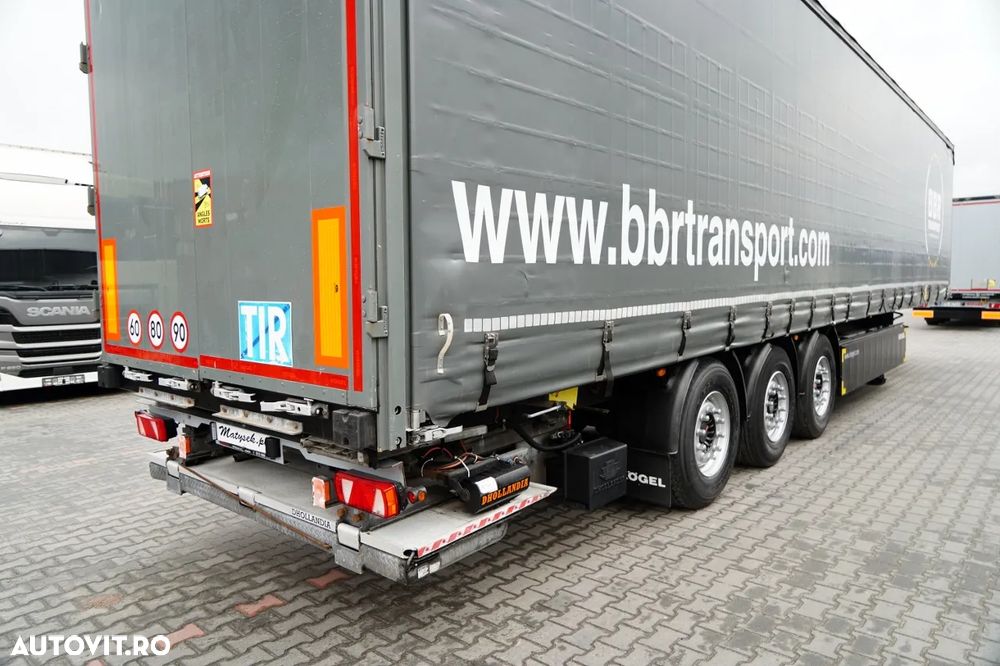 Kögel CORTINĂ / STANDARD / LIFT 2.000 kg / CONTENIER PENTRU PALEȚI / AXĂ RIDICATĂ / SAF - 13