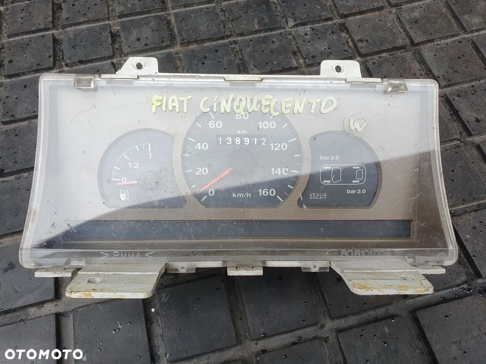 FIAT CINQUECENTO 97r LICZNIK ZEGARY PRĘDKOŚCIOMIERZ 52 TYŚ KM 138 TYŚ - 4
