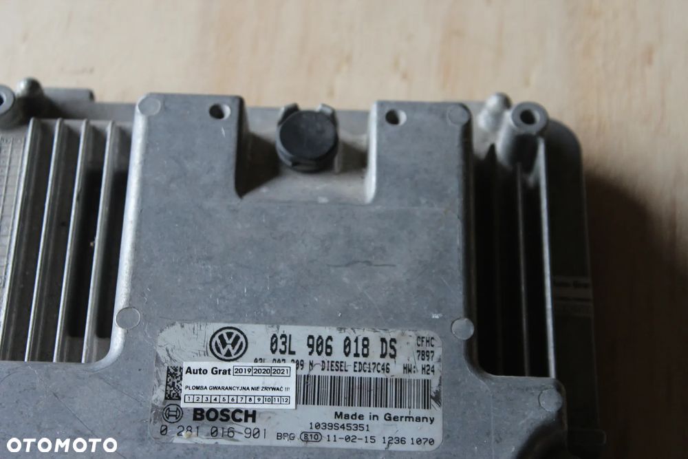 STEROWNIK SILNIKA AUDI VW SEAT 2.0 TDI 03L906018DS 2010 - 2