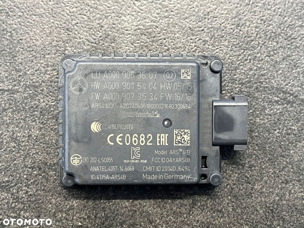 Radar sensor ACC MERCEDES W205 W213 - 1