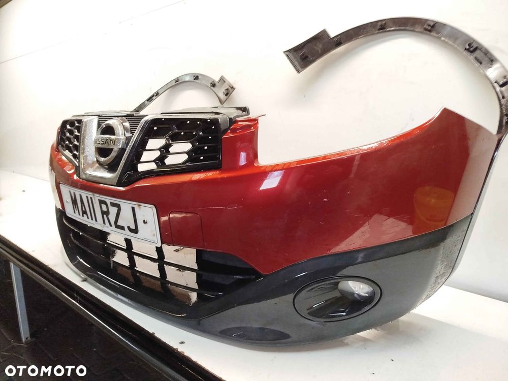 ^ ZDERZAK PRZÓD PRZEDNI NISSAN QASHQAI 1 I J10 LIFT FL NAJG BORDO BORDOWY LISTWY BŁOTNIKÓW HALOGENY - 3