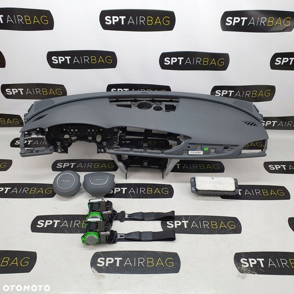 AUDI A6 C7 A6 4G DESKA ROZDZIELCZA KONSOLA KOKPIT PULPIT PODUSZKI AIRBAG AIR BAG PASY KIT SET - 1
