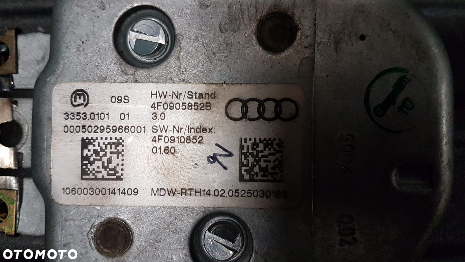 AUDI A6 C6 Rygiel  BLOKADA KIEROWNICY 4F0905852B - 5