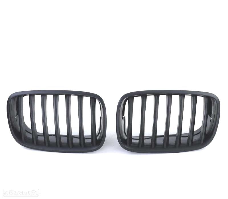 GRELHAS FRONTAIS BMW X5 E70 X6 07-14 PRETAS - 2