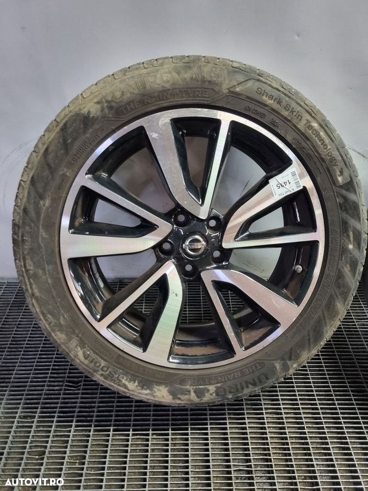 Jante aliaj Nissan X - Trail T32 2014 - 2017 (1495) R19 CU CAUCIUC DOT 2024 ET40 5*115 - 2