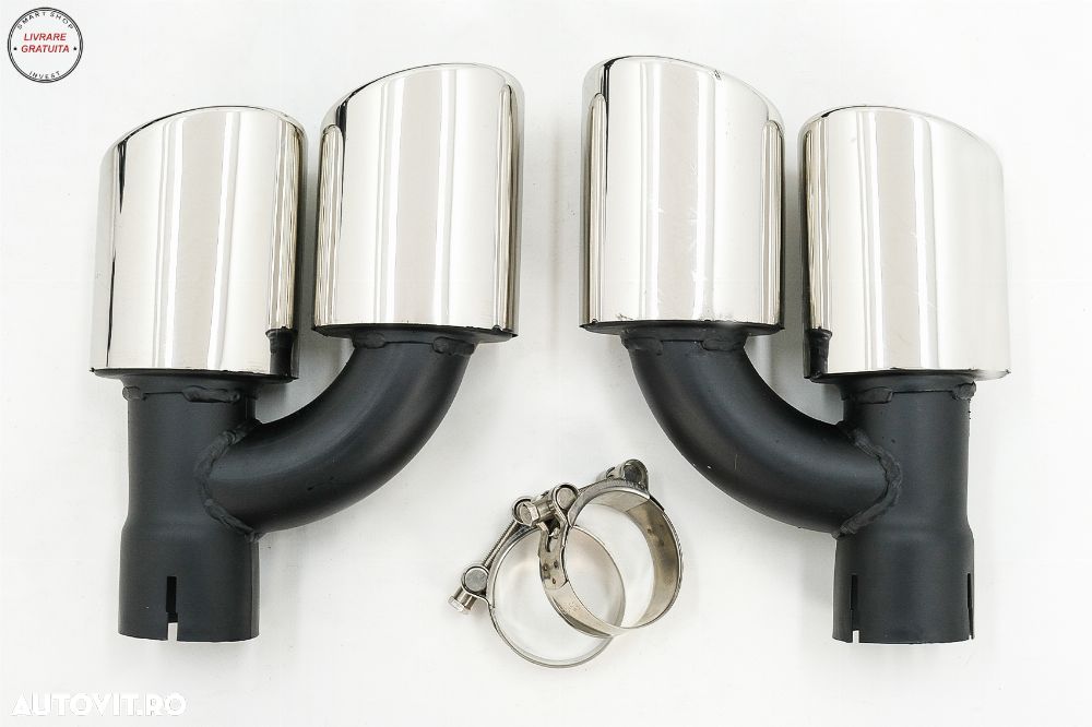 Difuzor Bara Spate Audi A5 F5 Facelift S-Line (2020-) Negru Lucios- livrare gratuita - 12